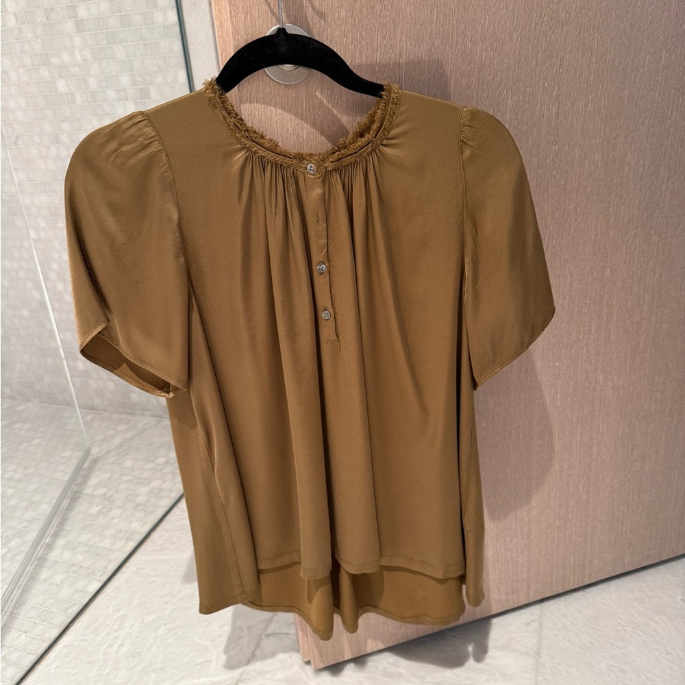 Raquel Allegra Green Blouse